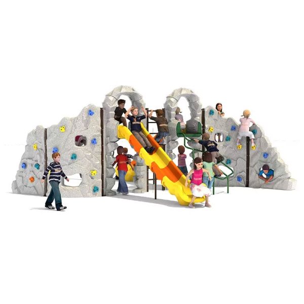 Plastic Commercial Climbing Rocks Outdoor Playground