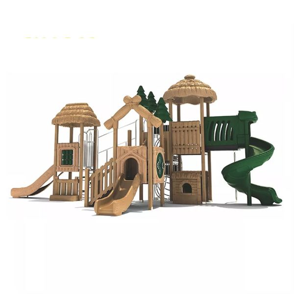 Forestland Big Capacity Outdoor Playground with 3 Slide NL-10201
