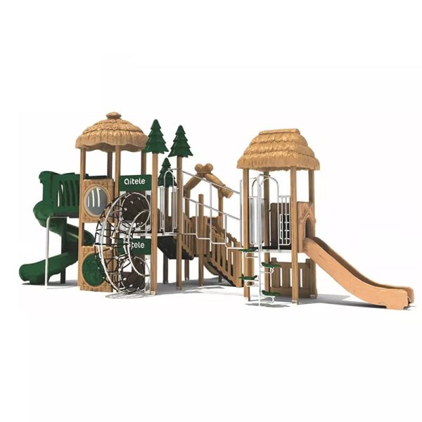 Forestland Big Capacity Outdoor Playground with 3 Slide NL-10201 - Image 2