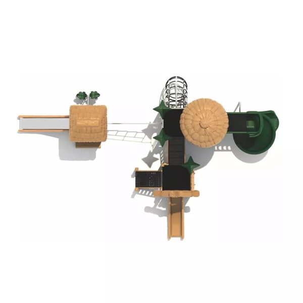 Forestland Big Capacity Outdoor Playground with 3 Slide NL-10201 - Image 3